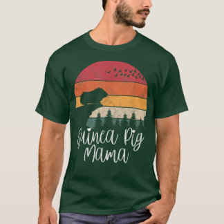 T-shirt Guinea Pig Mama Retro Sunset Guinea Pig Owner Appa