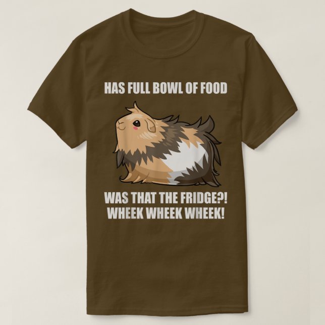T-shirt Guinea Pig Mom Dad Funny Piggy Food Wheek Wheek  (Design devant)