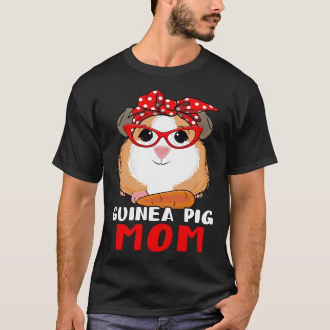 T-shirt Guinea Pig Mom Mothers Day Hamster  Mama Womens (Devant)