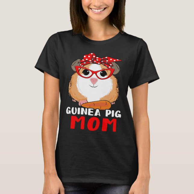 T-shirt Guinea Pig Mom Mothers Day Hamster  Mama Womens (Devant)