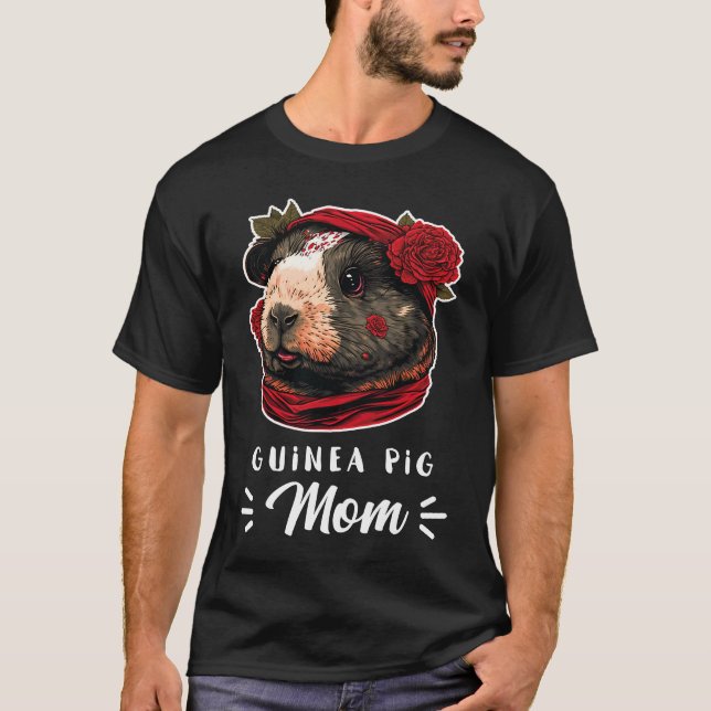 T-shirt Guinea Pig Mom Outfit for Guinea Piggies Girl   1 (Devant)