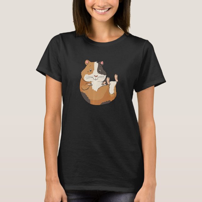 T-shirt Guinea Pig On The Back Chills for Guinea Pig (Devant)