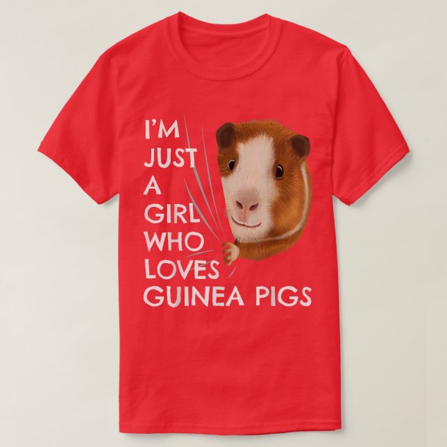 T-shirt Guinea Pig Outfit Women's Girls Gift Guinea Pig  (Design devant)