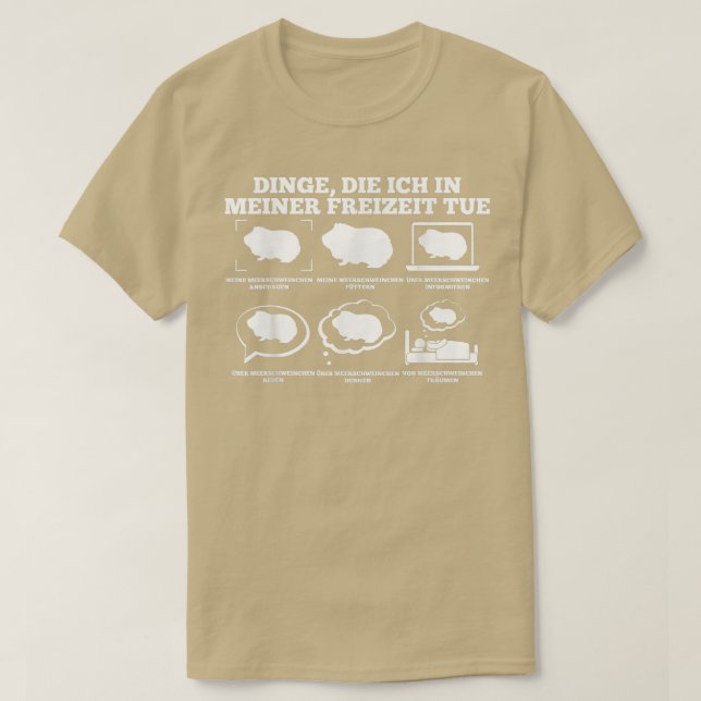 T-shirt Guinea Pig Pet  (Design devant)