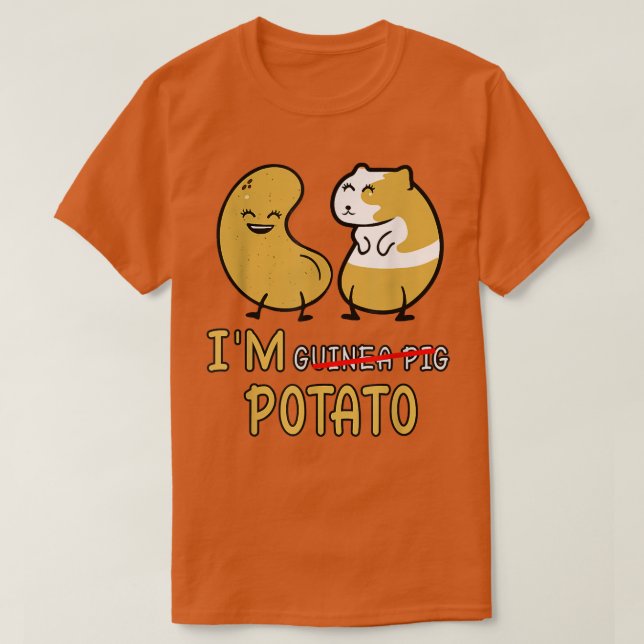 T-shirt guinea pig potato love  (Design devant)