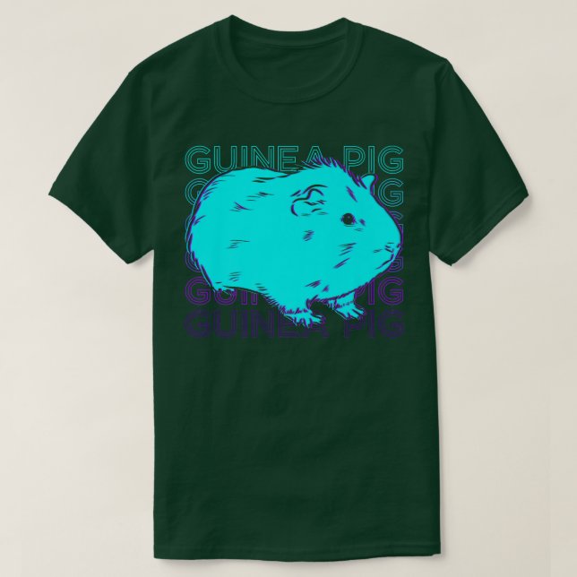 T-shirt Guinea Pig Retro Premium2398  (Design devant)