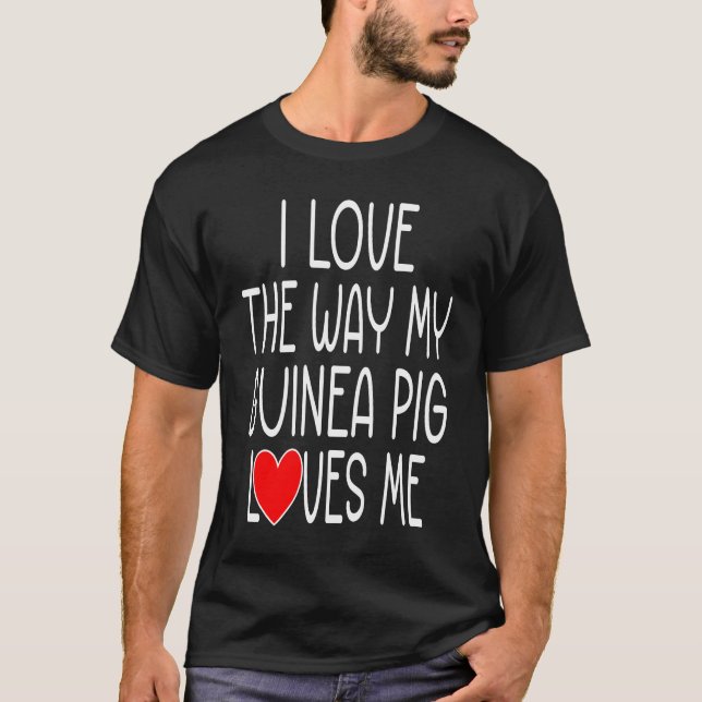 T-shirt Guinea Pig  Saying  Valentine's Day (Devant)