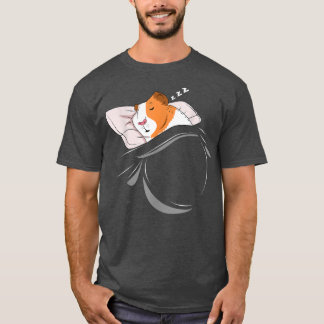 T-shirt Guinea Pig Sleep Pyjamas Nap Gift Guinea Pig