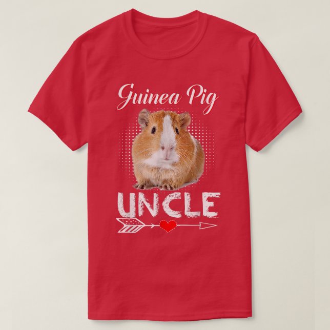 T-shirt Guinea Pig Uncle Costume Clothing Cute Guinea Pig  (Design devant)