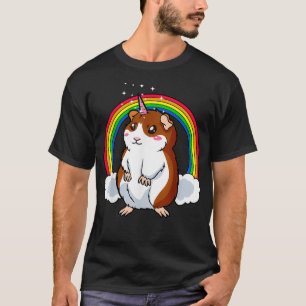 T-shirt Guinea Pig White Unicorn Mystical Horse Horn Roden