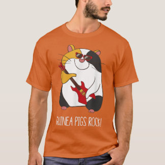 T-shirt Guinea Pigs Rock Funny Cute Pet Guinea Pig 