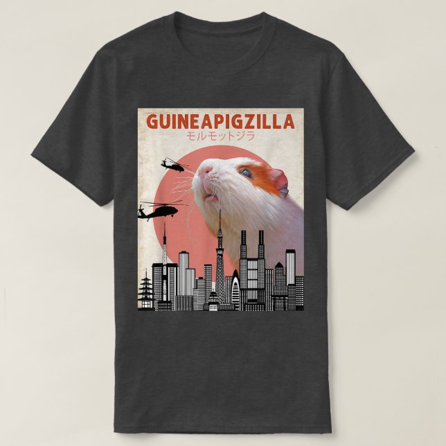 T-shirt Guineapigzilla Funny Guinea Pig  (Design devant)