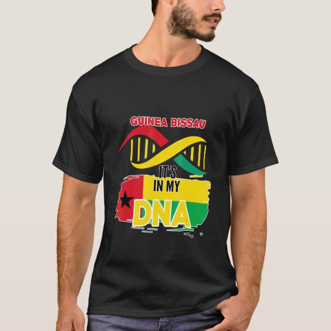 T-shirt Guinée Bissau Dans Mon Sang (Devant)