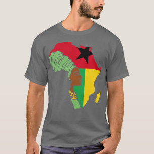T-shirt Guinée Bissau Drapeau Afrique Carte du patrimoine