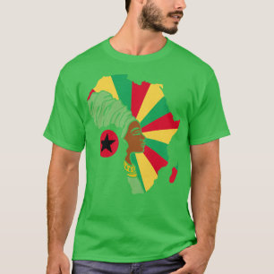 T-shirt Guinée Bissau Drapeau Afrique Carte du patrimoine