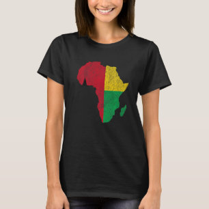 T-shirt Guinée-Bissau Drapeau Afrique Continent Cadeau par