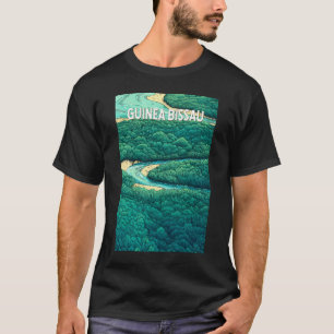 T-shirt Guinée Bissau Illustration Voyage Art Vintage