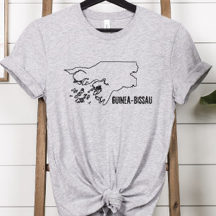 T-shirt Guinée-Bissau Plan de pays Forme hiérarchique Limi
