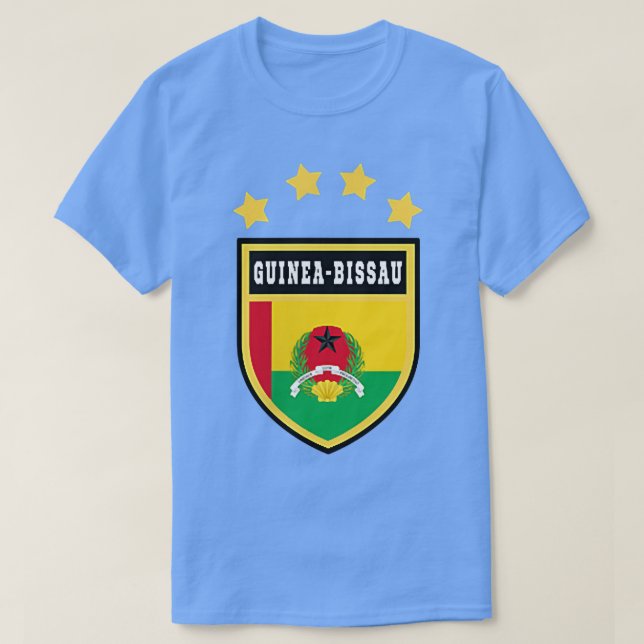 T-shirt Guinée-Bissau Poche d'armes fierté nationale (Design devant)