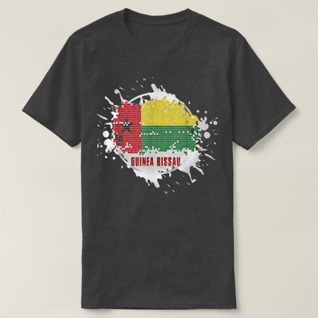 T-shirt guinée bissau Splash  (Design devant)