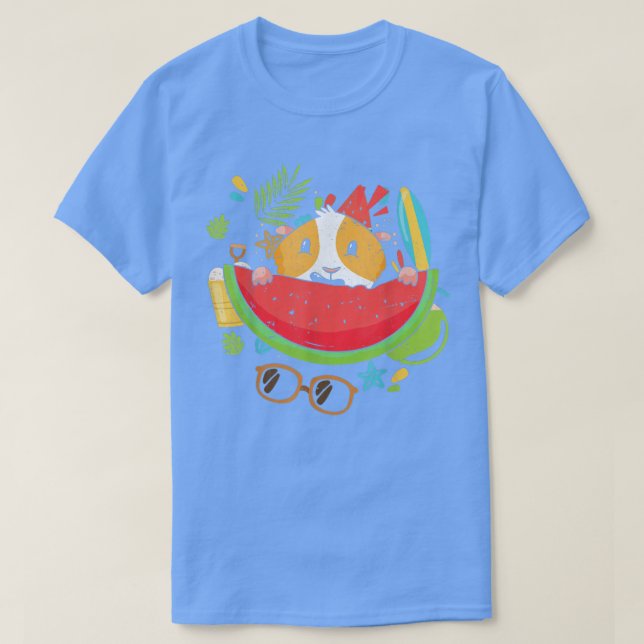 T-shirt Guinée Cochon Éotique Fruit Été Vacances Vacances  (Design devant)