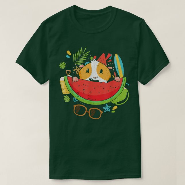 T-shirt Guinée Cochon Fruit exotique Vacances estivales Tr (Design devant)