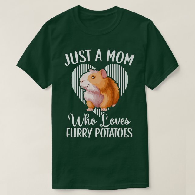 T-shirt Guinée Cochon Maman Cute Cavy (Design devant)