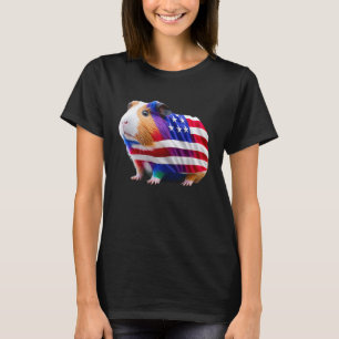 T-shirt Guinée Cochon Maman Papa Fou Piggy 4 juillet