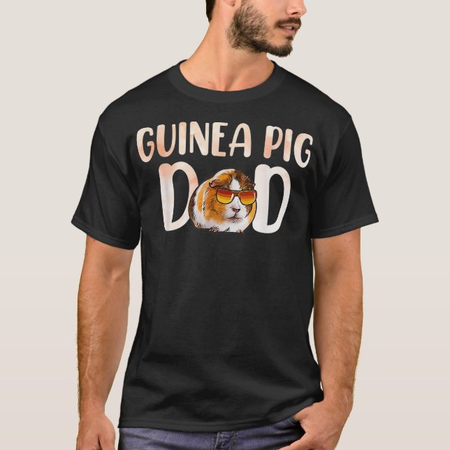T-shirt Guinée Cochon Papa Drôle Animaux de compagnie Owne (Devant)