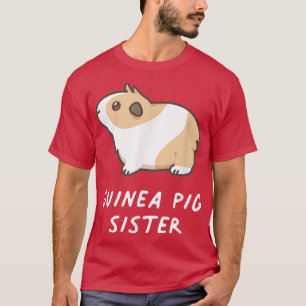 T-shirt Guinée Cochon Soeur mignonne Rodent Pet Kawaii Est
