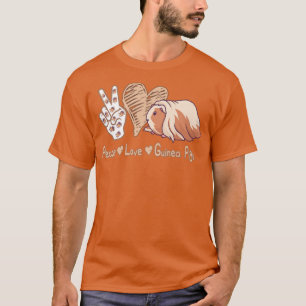 T-shirt Guinée Coeur de porc esthétique Paix Aimer Guinée