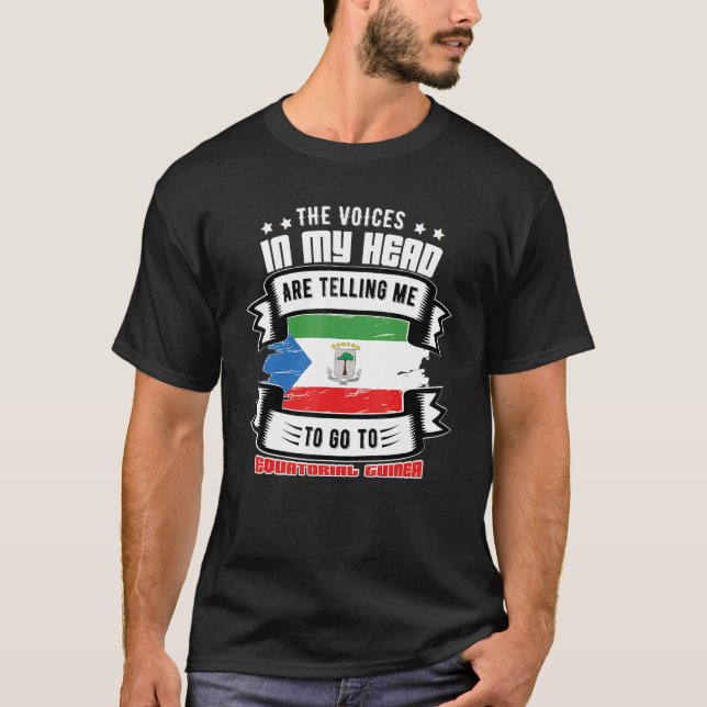 T-shirt Guinée équatoriale dans ma tête (Devant)