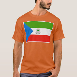 T-shirt Guinée équatoriale Flag with vintage Equatoguinean
