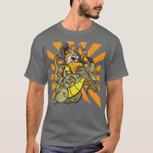 T-shirt Guinée équitation Pig Dragon
