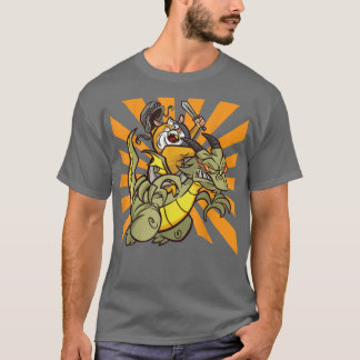 T-shirt Guinée équitation Pig Dragon
