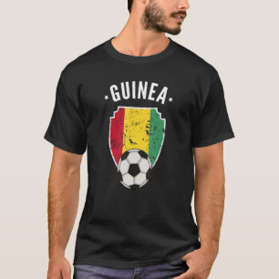 T-shirt Guinée Football Guinée Drapeau Football Guinéen Pr