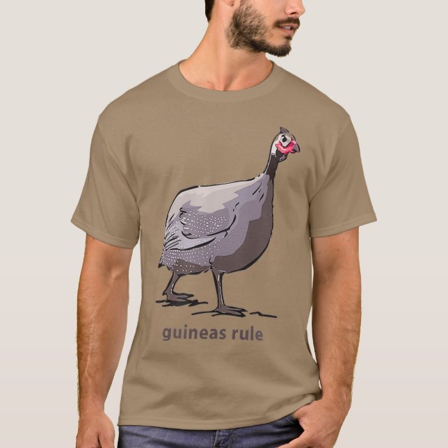 T-shirt Guinée Hen Fowl Guineafowl élevage de volailles po (Devant)