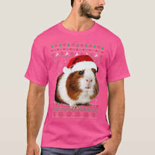 T-shirt Guinée Pig Christmas Pj Costume Pajama Guinée Pig