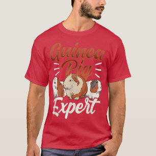 T-shirt Guinée Pig Expert Amoureux des animaux animal de c