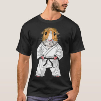 T-shirt Guinée Pig Karate Ninja Jiu Jitsu Taekwondo Arts