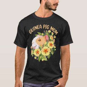 T-shirt Guinée Pig Maman Fête des mères Filles Filles