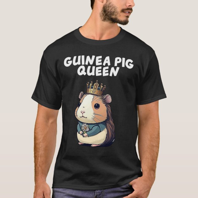 T-shirt Guinée Pig Maman Papa Piggy Chew Cage 1 (Devant)