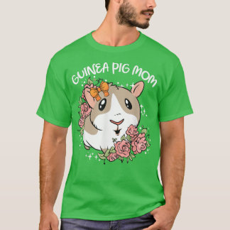 T-shirt Guinée Pig Mom mignonne animal Amoureux des animau