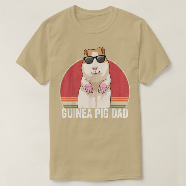 T-shirt Guinée Pig Papa Propriétaire Guinée Pig Apparel Re (Design devant)