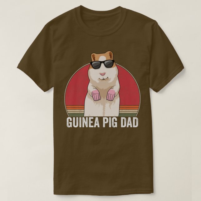 T-shirt Guinée Pig Papa Propriétaire Guinée Pig Apparel Re (Design devant)