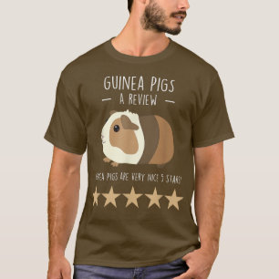 T-shirt Guinée Pig Review, drôle mignon animal Amoureux de
