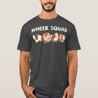 T-shirt Guinée Pig Wheek Squad mignon Chien de Guinée
