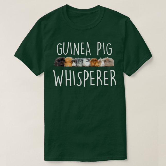 T-shirt Guinée Pig Whisperer Drôle Guinée Diversité des po (Design devant)