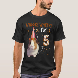 T-shirt Guinéen Cochon 5 ans Cavy 5 Anniversaire Toddler B
