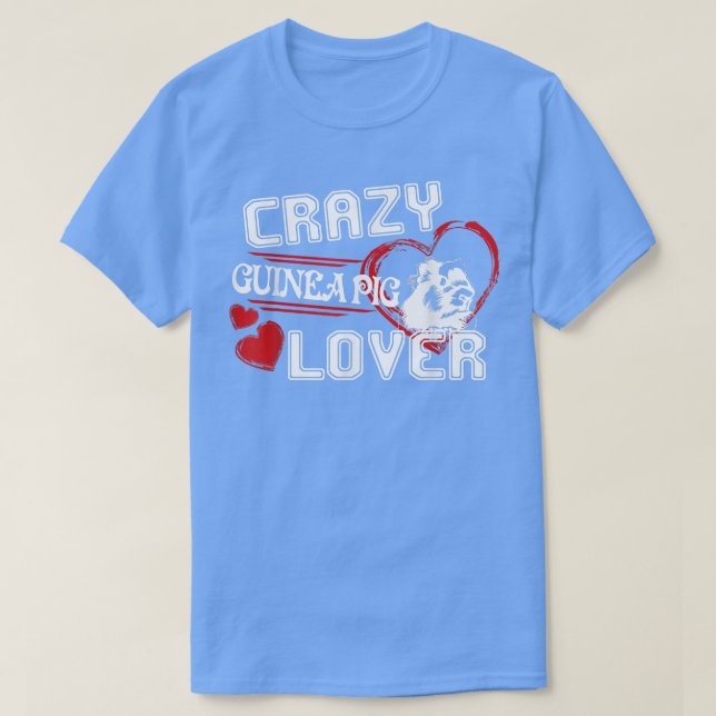 T-shirt Guinéen Cochon Crazy Guinée Cochon Lover (Design devant)